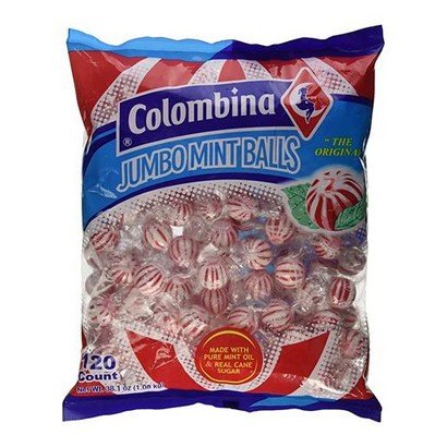 Colombina – Jumbo Hard Candy Balls, Mint – 120 ct Bag