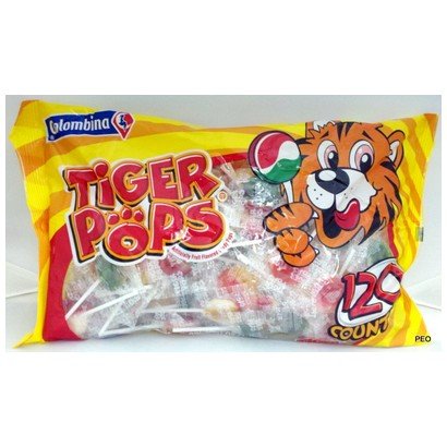 Colombina – Tiger Pops – 120 Ct