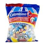 Colombina – Jumbo Hard Candy Balls – Cherry & Blue Raspberry – 120 ct Bag
