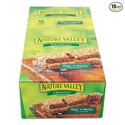 Nature Valley – Oats ‘N Honey Crunchy Granola Bars – 18/1.5 oz