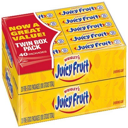 Wrigley’s – Juicy Fruit Gum – 40/5 stick packs