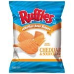 Ruffle’s – Ridged Cheddar Cheese & Sour Cream Potato Chips – 1.0 oz/50 ct