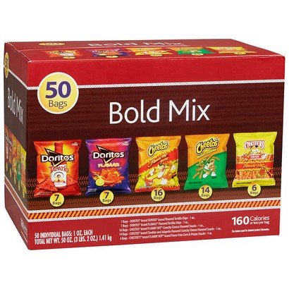 Frito-Lay – Bold Variety Pack – 50 Ct