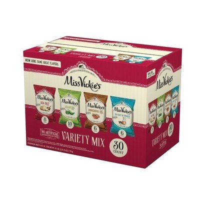 Miss Vickie’s – Kettle Cooked Potato Chips Variety Pack – 30 Ct