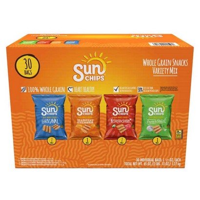 Sun Chip Whole Grain Variety Pack – 30 Ct