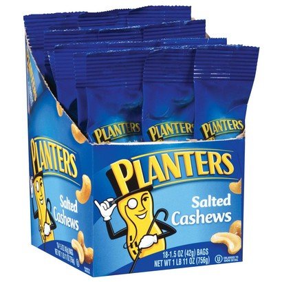 Planters – Salted Cashews Tube – 18 ct