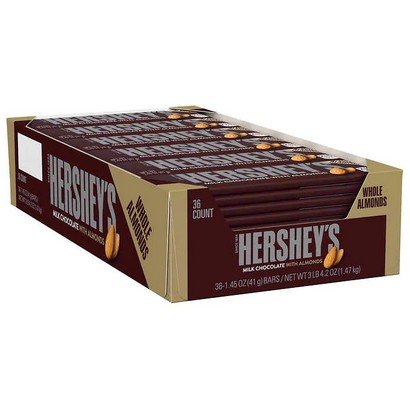 Hershey’s – Milk Chocolate with Almonds – 36/1.45 oz