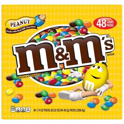 M&M’s Peanut Candy – 48 Ct