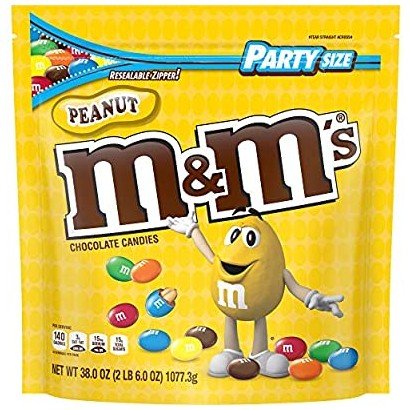 M&M’s – Peanut Chocolate Candy Party Size – 38 oz