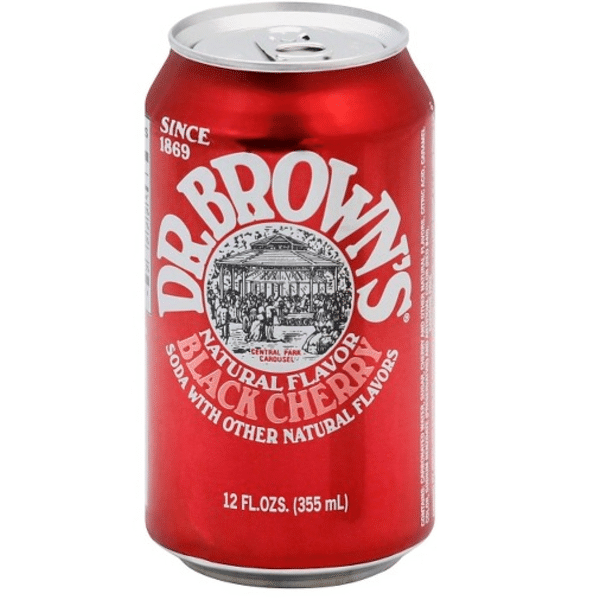 Dr. Browns Soda – Black Cherry- 24/12 oz cans