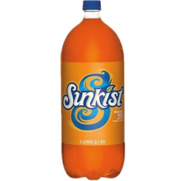 Sunkist – Orange Soda – 8/2L plastic bottles