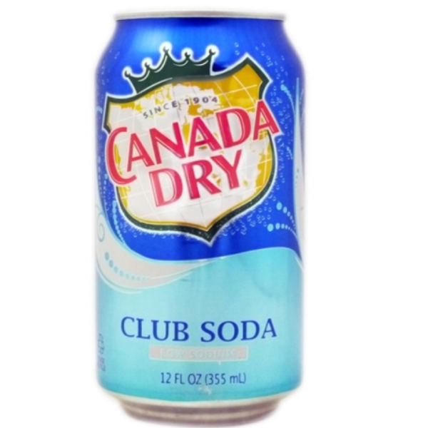 Canada Dry Club Soda – 24/12 oz cans