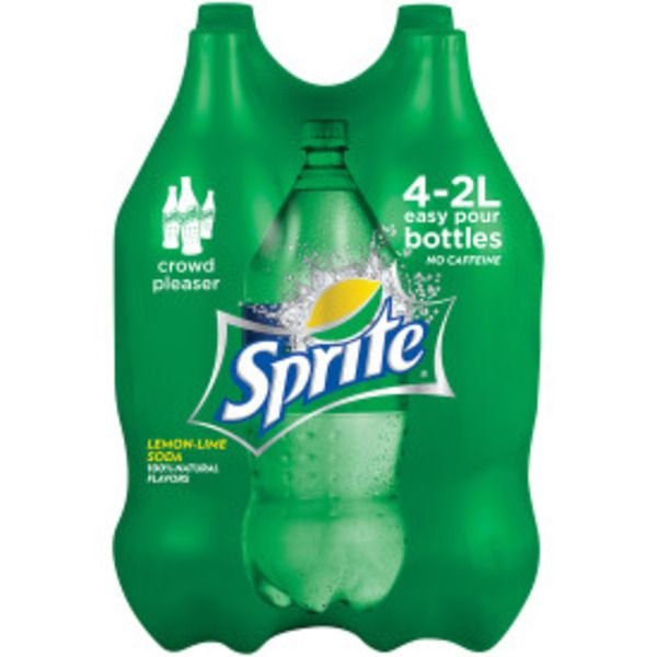 Sprite Bottles, 2 Liters, 4 Pack