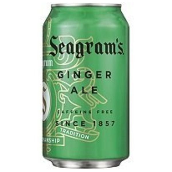 Seagrams Ginger Ale Cans, 12 fl oz, 24 Pack